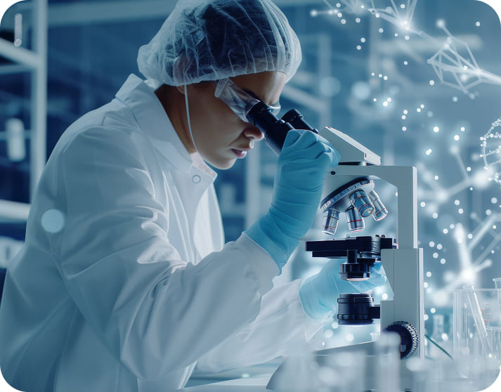naucnik-u-laboratoriji-koristi-mikroskop